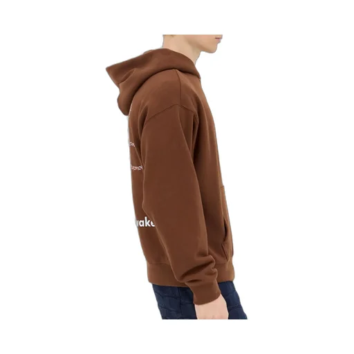 Logo-Printed Straight Hem Hoodie