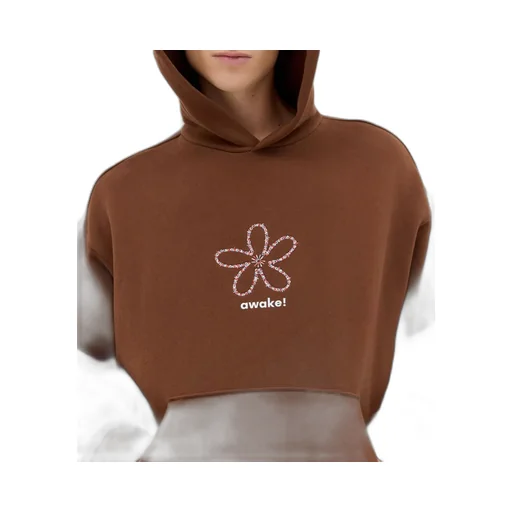 Logo-Printed Straight Hem Hoodie
