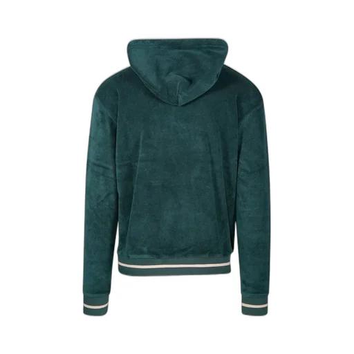 Logo Embroidered Drawstring Hoodie