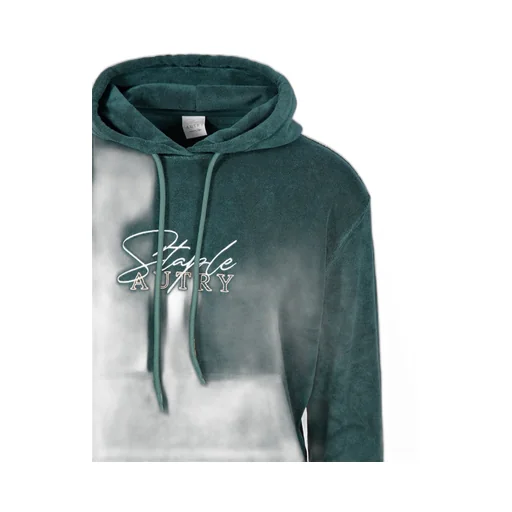 Logo Embroidered Drawstring Hoodie