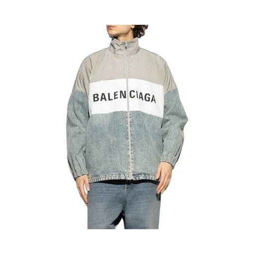 Logo Printed Zipped Jacket
