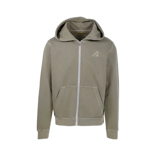Zip-Up Long-Sleeved Hoodie