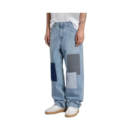 Zine-Embroidered Patch Jeans