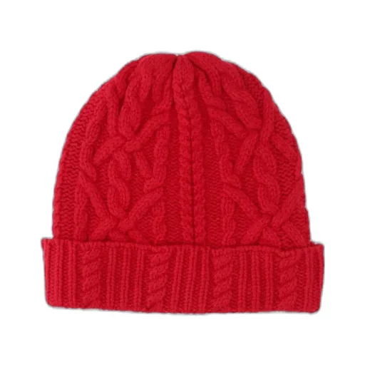 Turn-Up Hem Ribbed Beanie