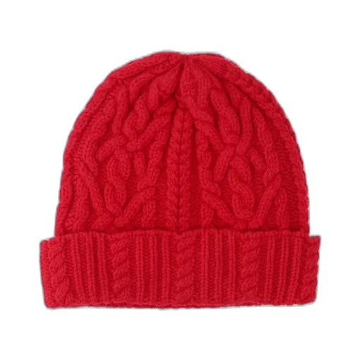 Turn-Up Hem Ribbed Beanie