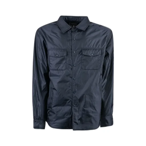 Chest-Pocketed Buttoned Shirt Jacket