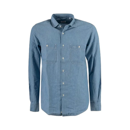 Denim Long-Sleeved Shirt
