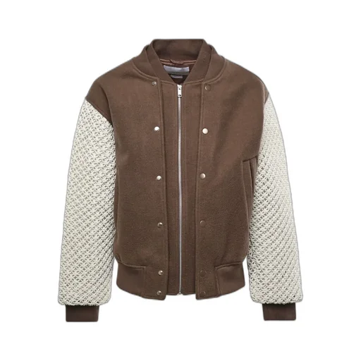 Ribbed Varsity Coat