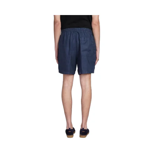 Elasticated-Waist Thigh-Length Shorts