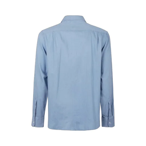 Chambray Micro-Twill Vic Shirt