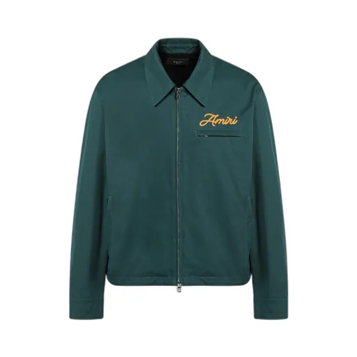Logo Embroidered Zipped Jacket