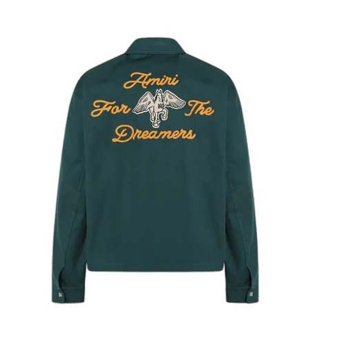 Logo Embroidered Zipped Jacket
