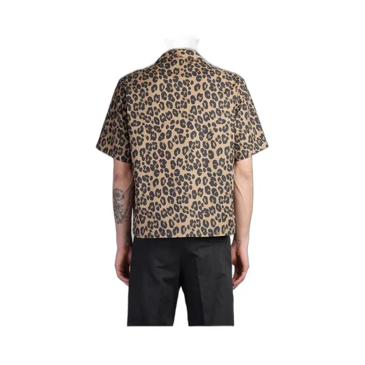 Leopard Printed Straight Hem Shirt