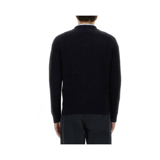 Wool Knit Half-Zip Sweater