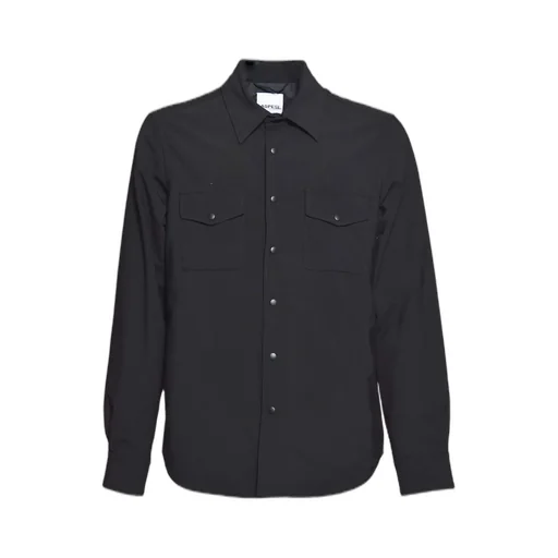 Flannel Curved Hem Shirt Jacket
