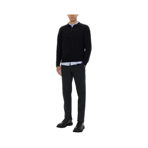Wool Knit Half-Zip Sweater