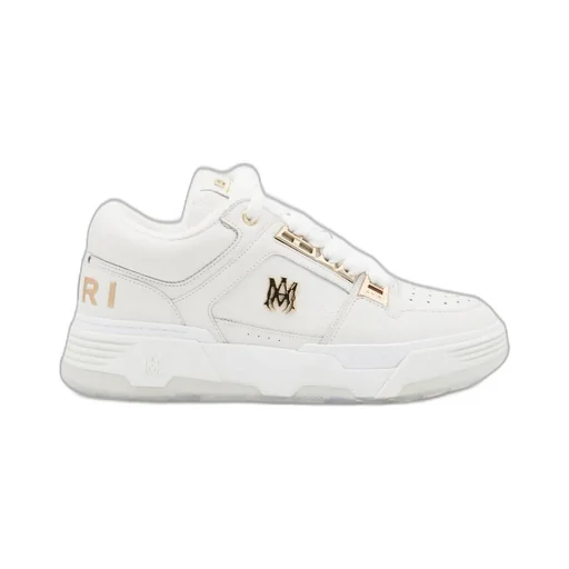 Metallic Ma1 Round-Toe Lace-Up Sneakers