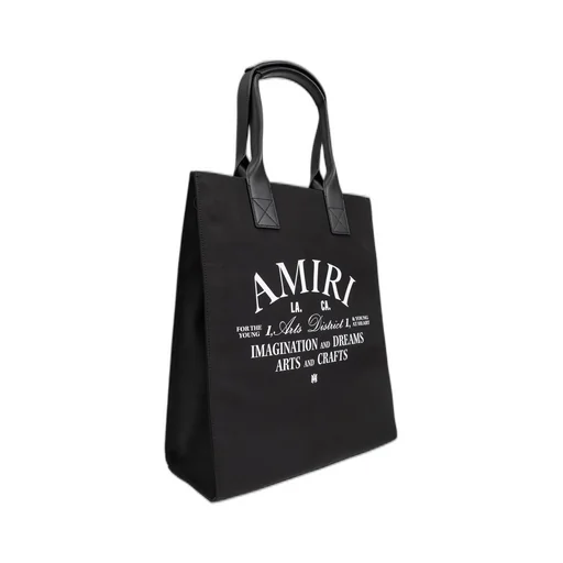 Logo Printed Top Handle Tote Bag