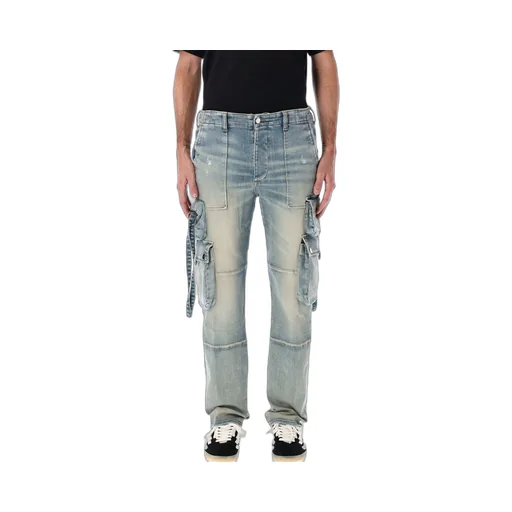 Straight Leg Cargo Jeans