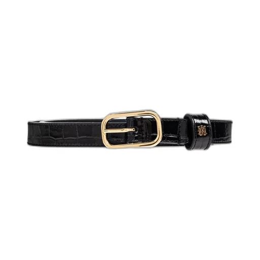 Ma Logo Plaque Buckled Belt