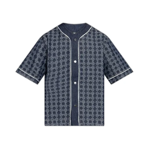 Ma Quad Denim Baseball Shirt