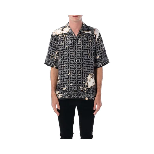 Satin Bandana-Printed Shirt