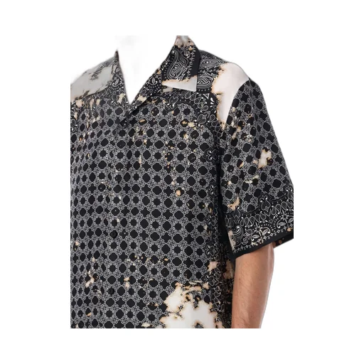 Satin Bandana-Printed Shirt