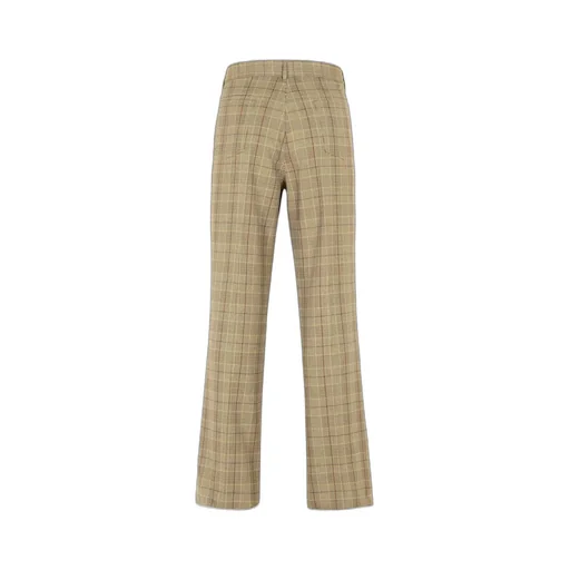 Checked Flared Trousers