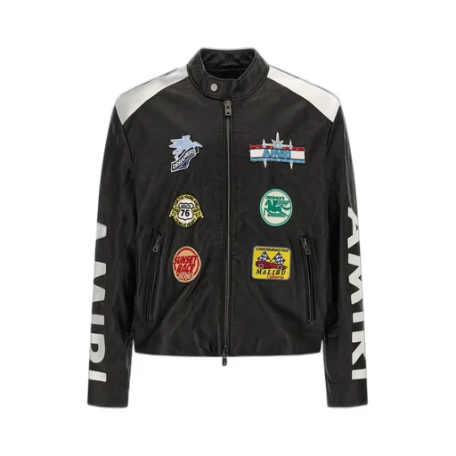 Patch Detailed Racer Jacket