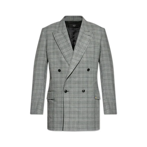 Checked Double Breasted Blazer