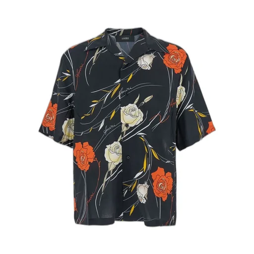 Floral Printed Bowling Shirt