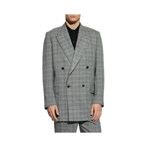 Checked Double Breasted Blazer