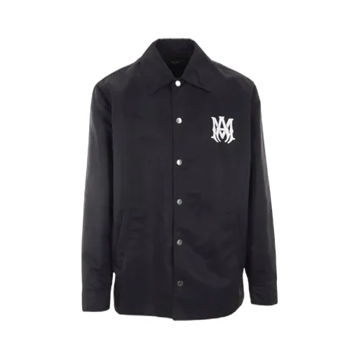 Ma Printed Buttoned Straight Hem Jacket