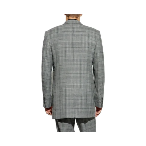 Checked Double Breasted Blazer