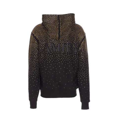 Embellished Logo Embroidered Hoodie