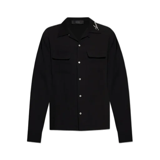 Logo Embroidered Buttoned Shirt