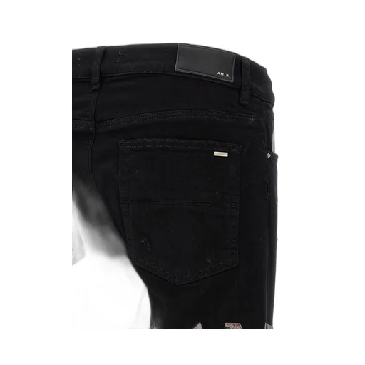 Snake Logo Printed Skinny Jeans