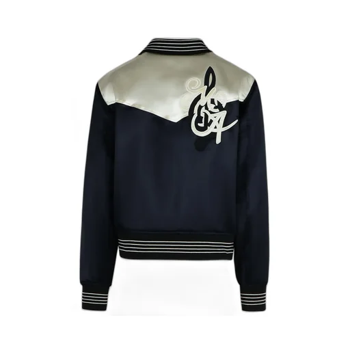 Logo Patch Bomber Jacket