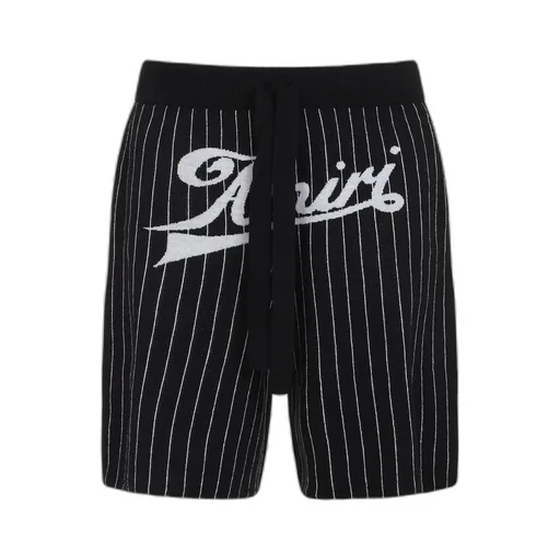 Pinstriped Straight Leg Shorts