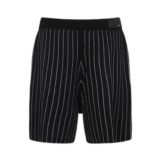 Pinstriped Straight Leg Shorts