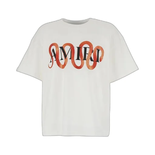 Snake Printed Crewneck T-Shirt