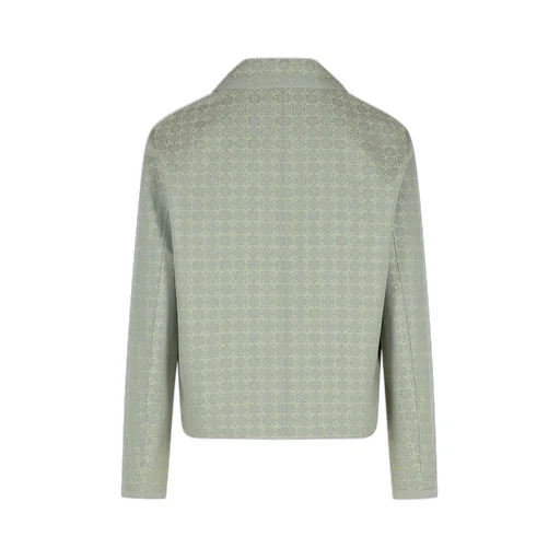 Monogaram Printed Buttoned Jacket