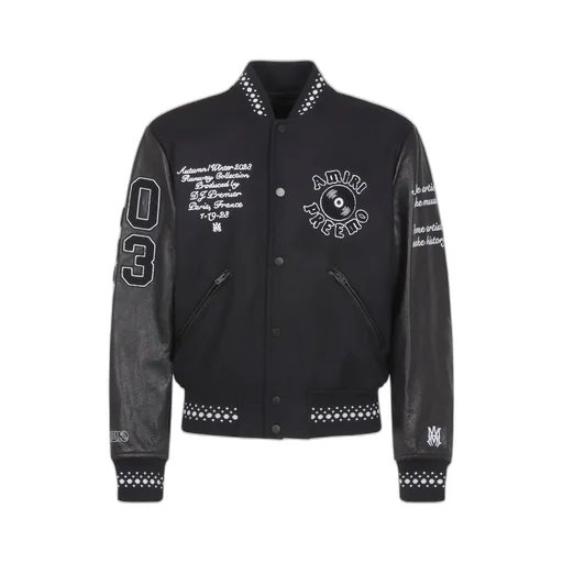 Logo Embroidered Varsity Jacket