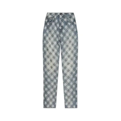 Ma-Beaded Tapered Leg Jeans