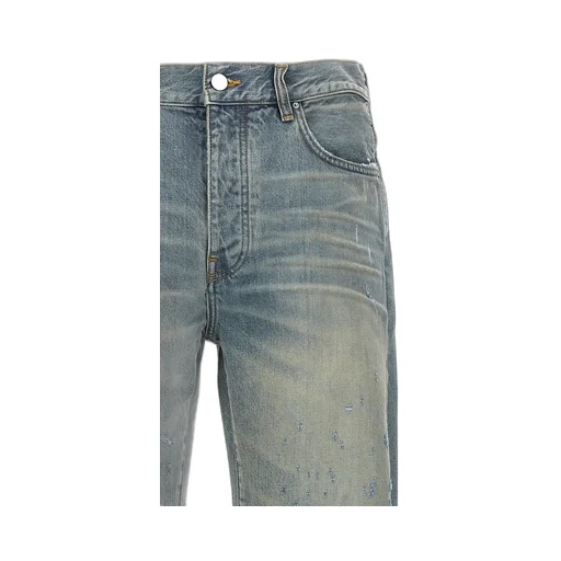 Shotgun Distressed Straight Jeans