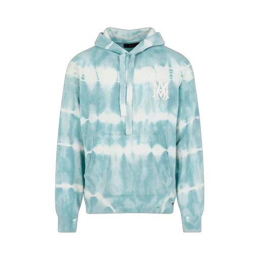 Logo Printed Tie-Dyed Drawstring Hoodie