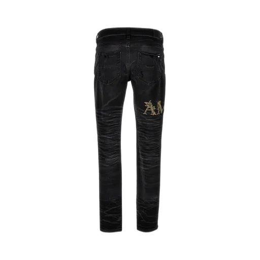 Logo Embroidered Skinny Jeans