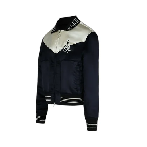 Logo Patch Bomber Jacket