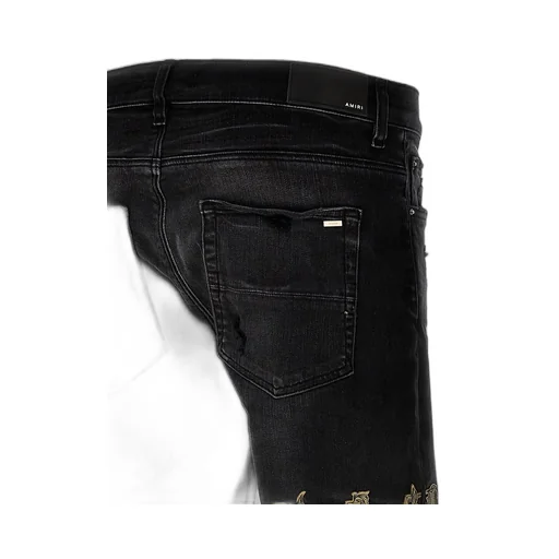 Logo Embroidered Skinny Jeans