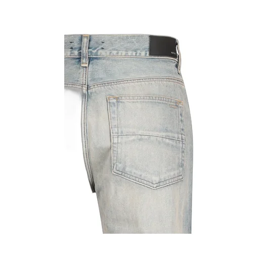 Logo Patch Straight Leg Jeans